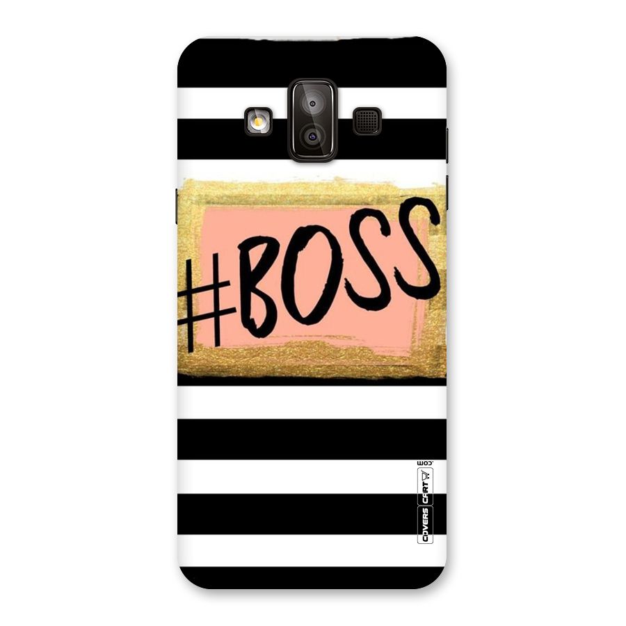 Boss Stripes Back Case for Galaxy J7 Duo