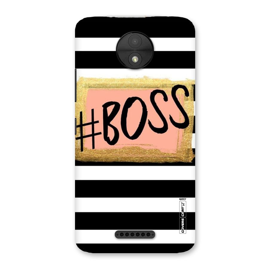 Boss Stripes Back Case for Moto C
