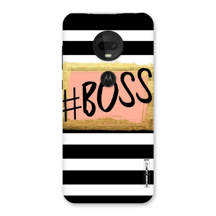 Boss Stripes Back Case for Moto G7