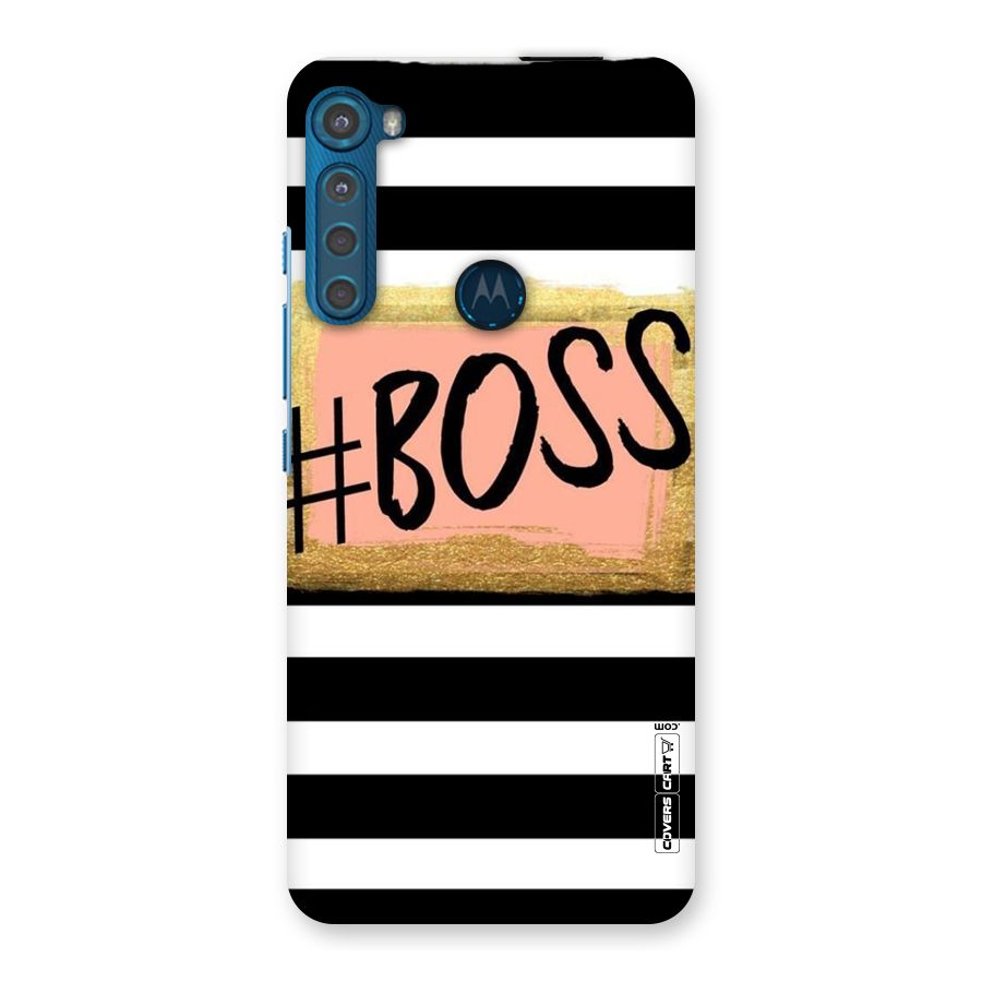 Boss Stripes Back Case for Motorola One Fusion Plus