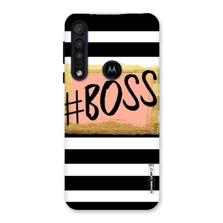 Boss Stripes Back Case for Motorola One Macro
