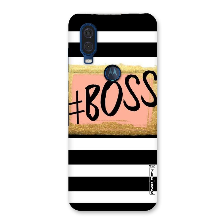 Boss Stripes Back Case for Motorola One Vision