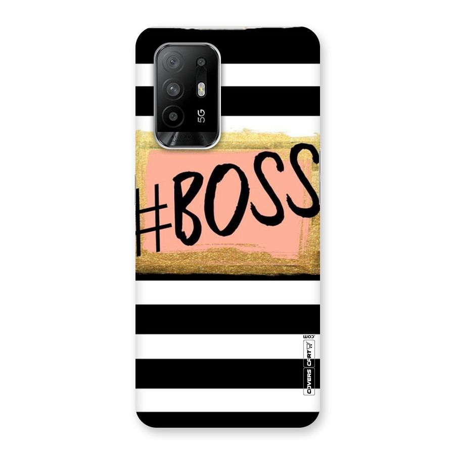 Boss Stripes Back Case for Oppo F19 Pro Plus 5G