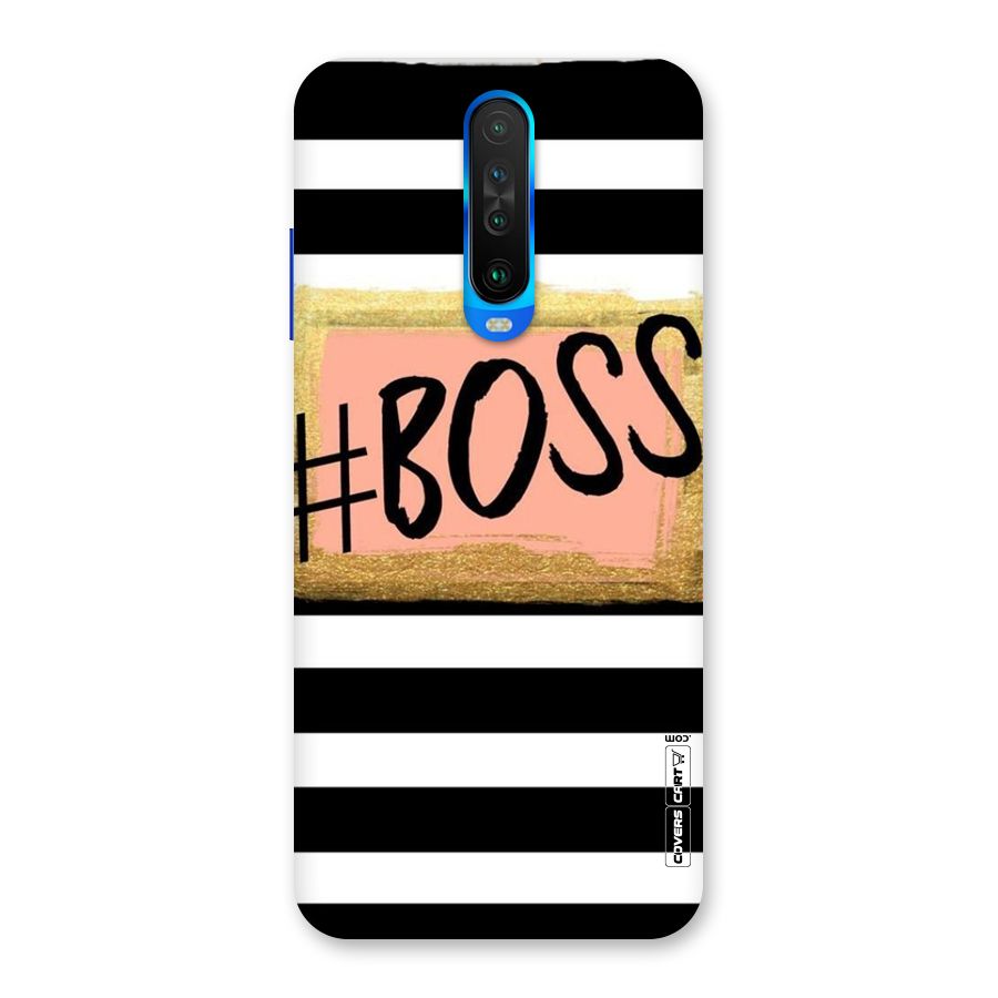 Boss Stripes Back Case for Poco X2
