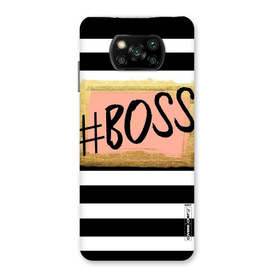 Boss Stripes Back Case for Poco X3