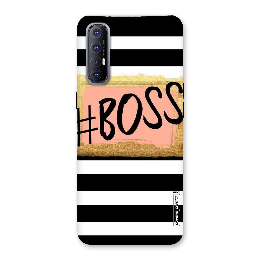 Boss Stripes Back Case for Reno3 Pro