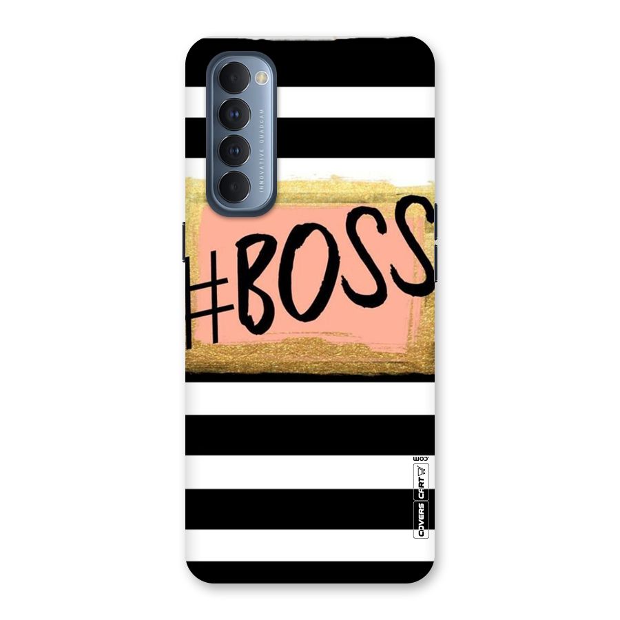 Boss Stripes Back Case for Reno4 Pro