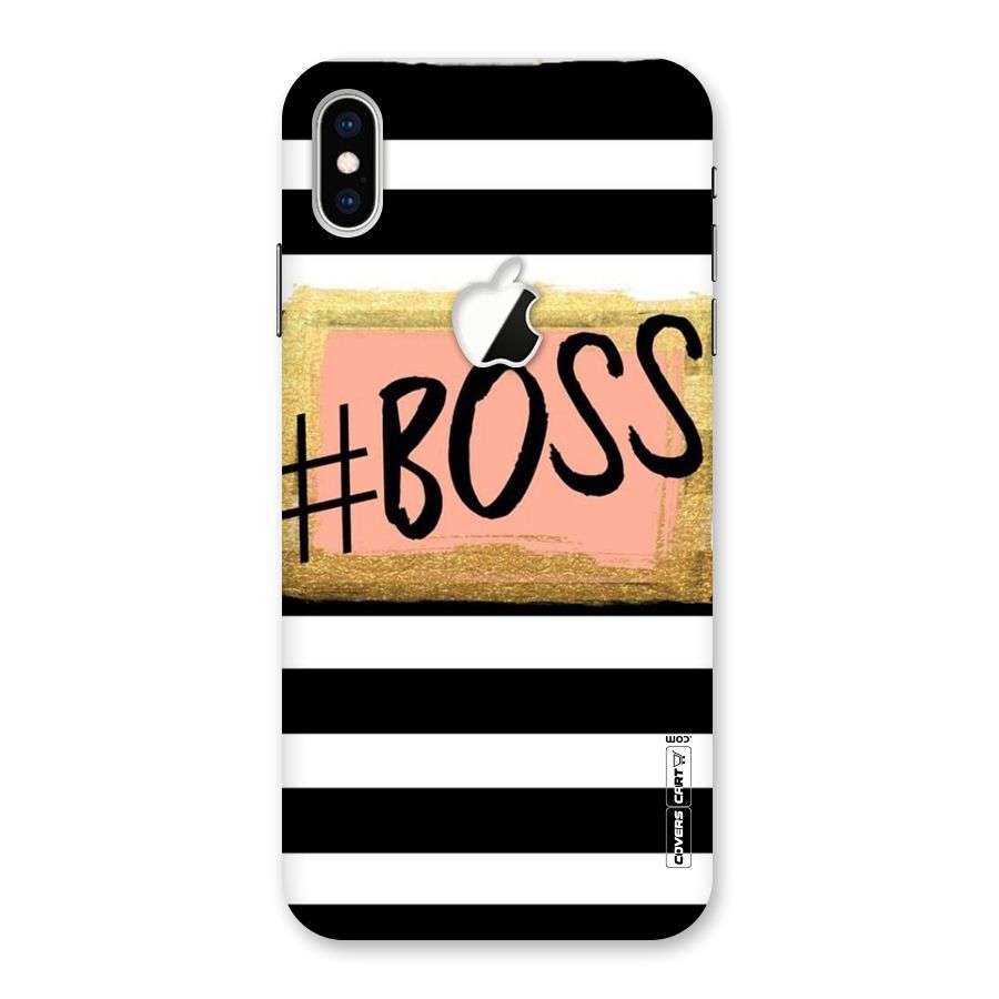 Boss Stripes Back Case for iPhone XS Max Apple Cut