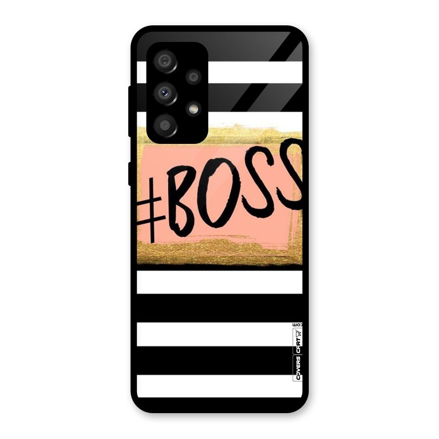 Boss Stripes Glass Back Case for Galaxy A32