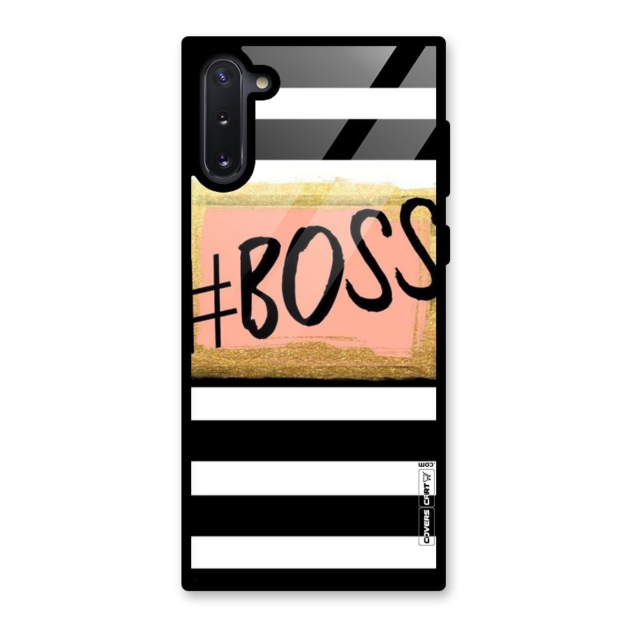 Boss Stripes Glass Back Case for Galaxy Note 10