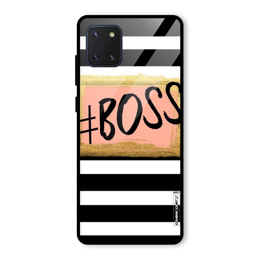 Boss Stripes Glass Back Case for Galaxy Note 10 Lite