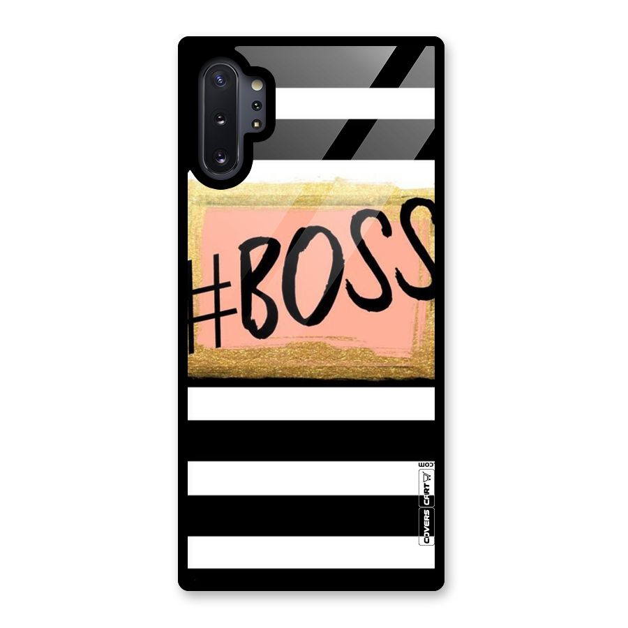 Boss Stripes Glass Back Case for Galaxy Note 10 Plus