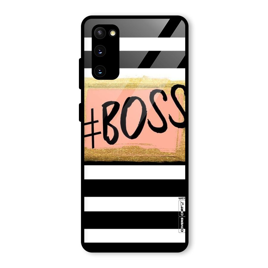 Boss Stripes Glass Back Case for Galaxy S20 FE 5G