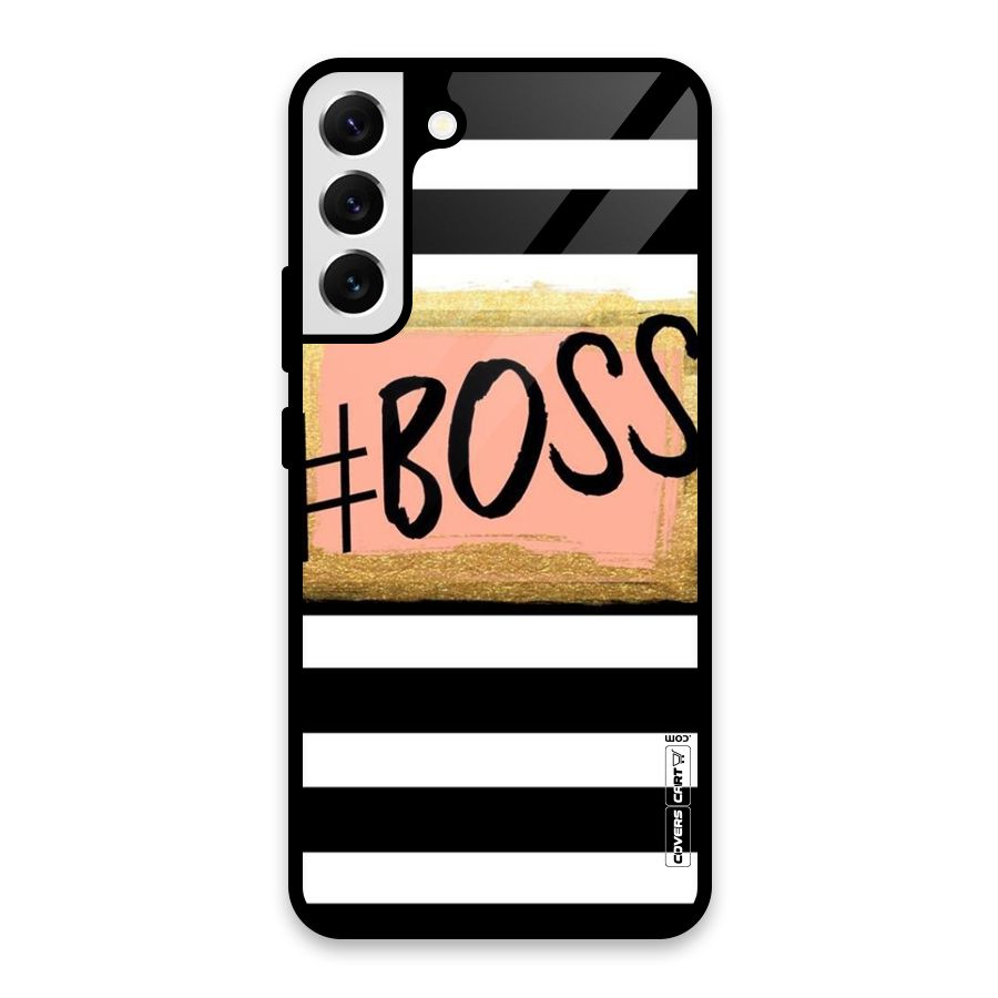 Boss Stripes Glass Back Case for Galaxy S22 Plus 5G