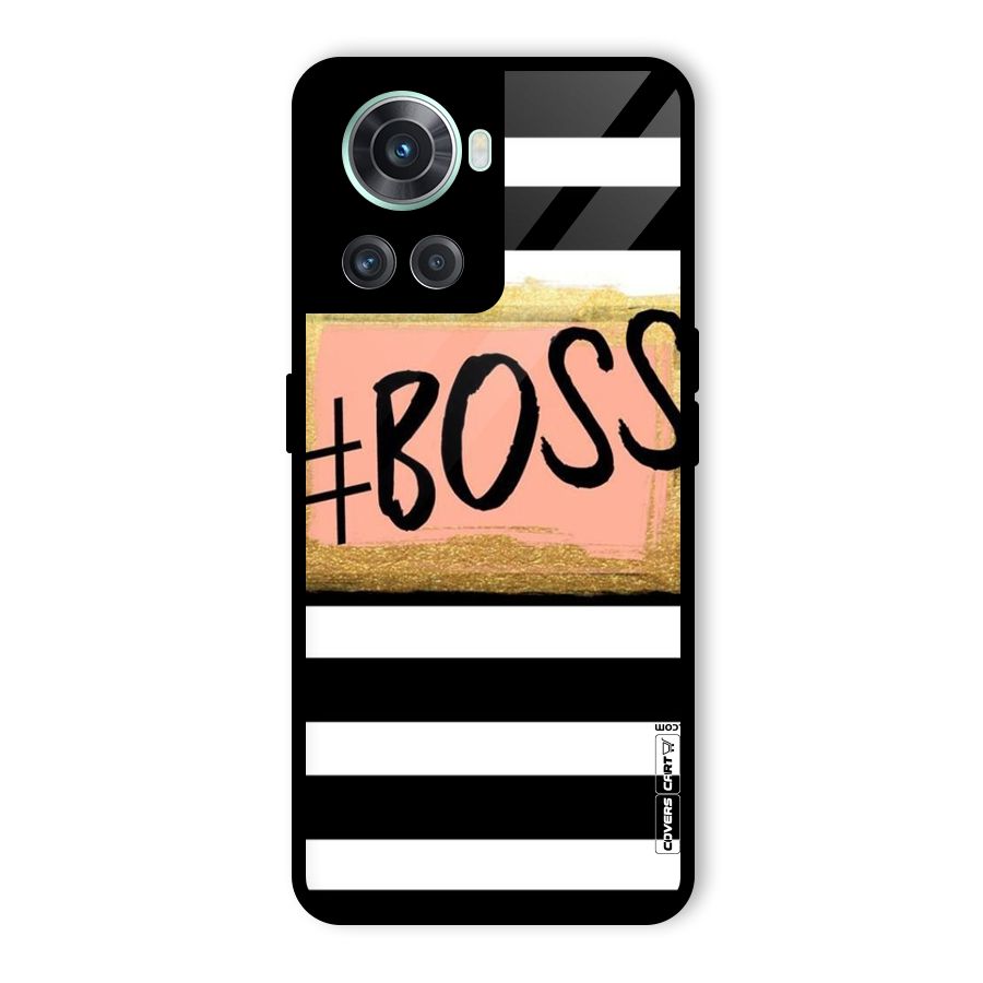 Boss Stripes Glass Back Case for OnePlus 10R