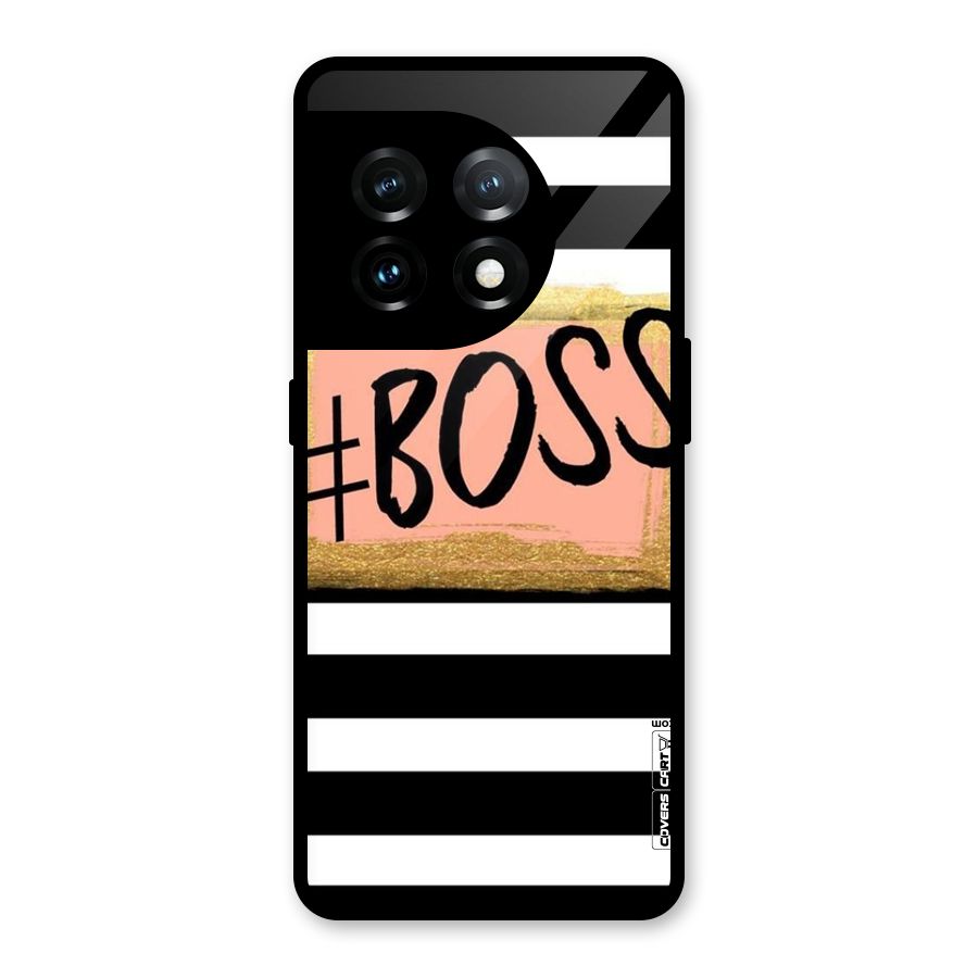 Boss Stripes Glass Back Case for OnePlus 11