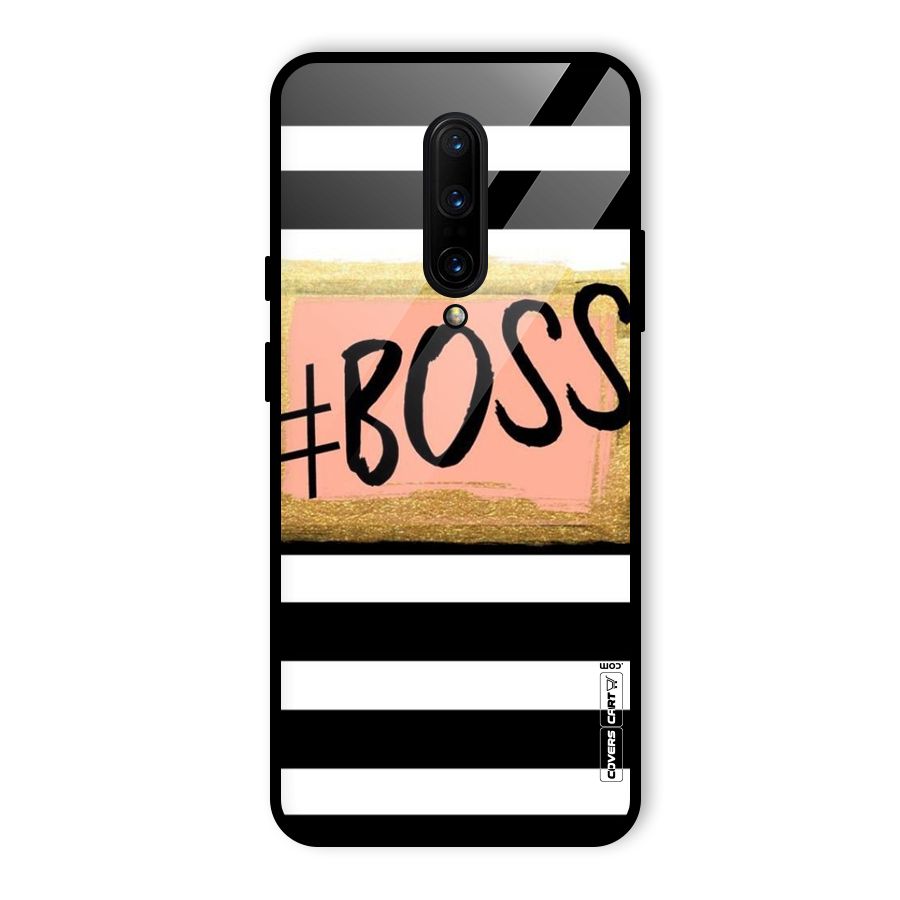 Boss Stripes Glass Back Case for OnePlus 7 Pro