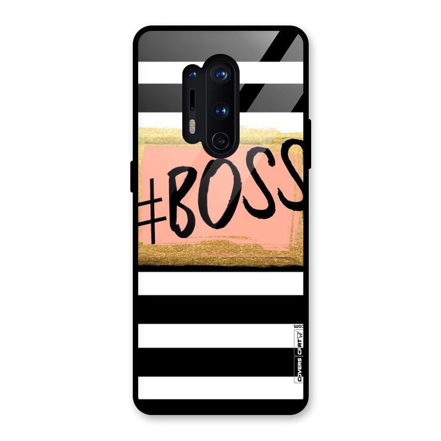Boss Stripes Glass Back Case for OnePlus 8 Pro