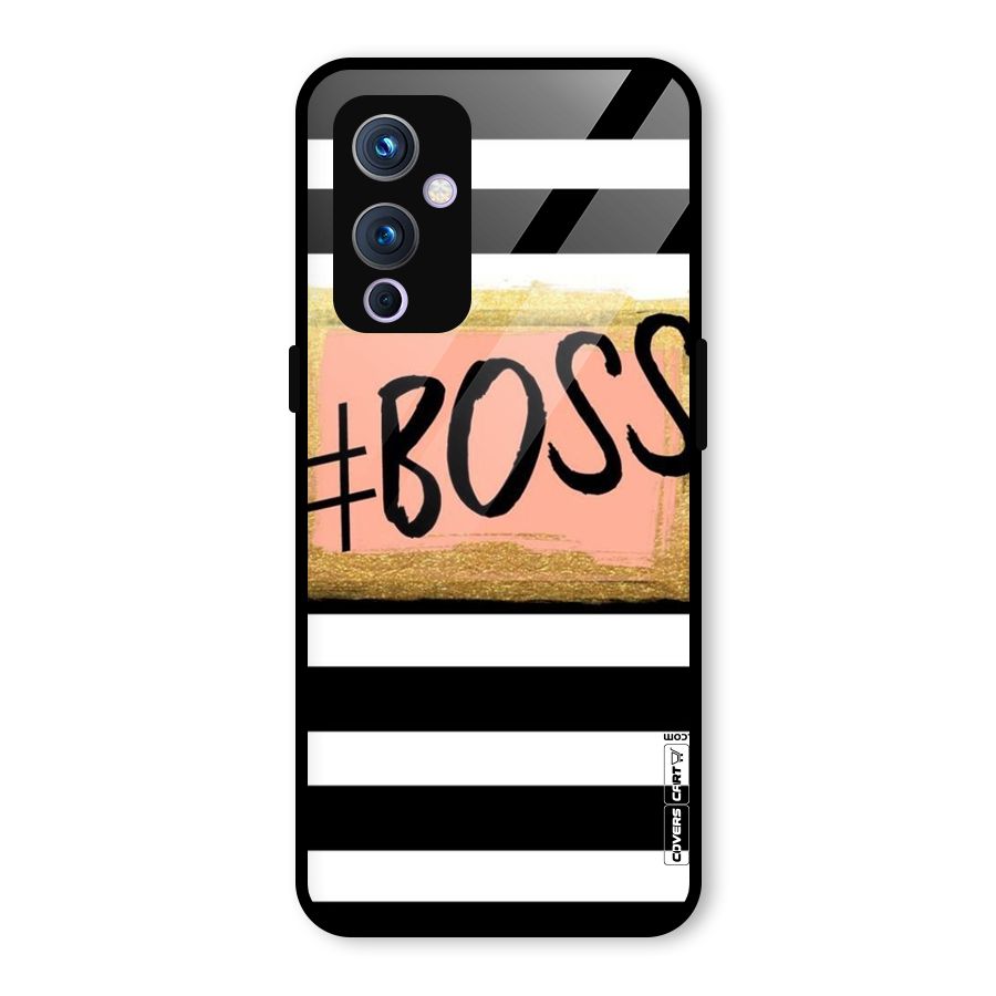 Boss Stripes Glass Back Case for OnePlus 9