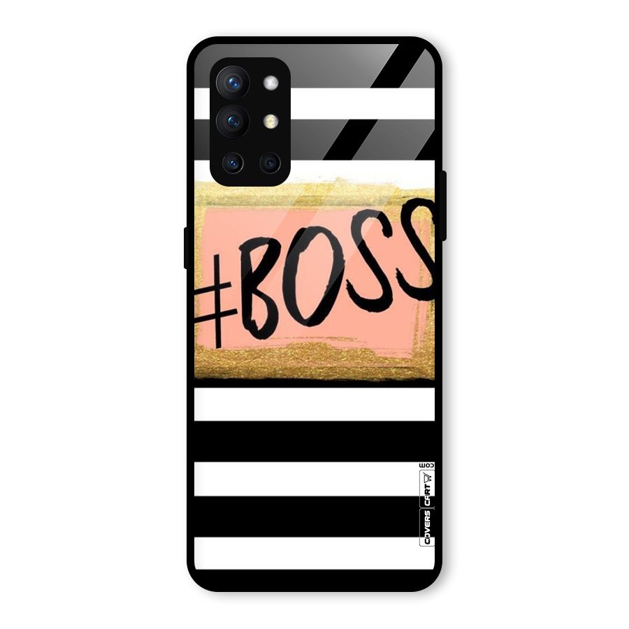 Boss Stripes Glass Back Case for OnePlus 9R