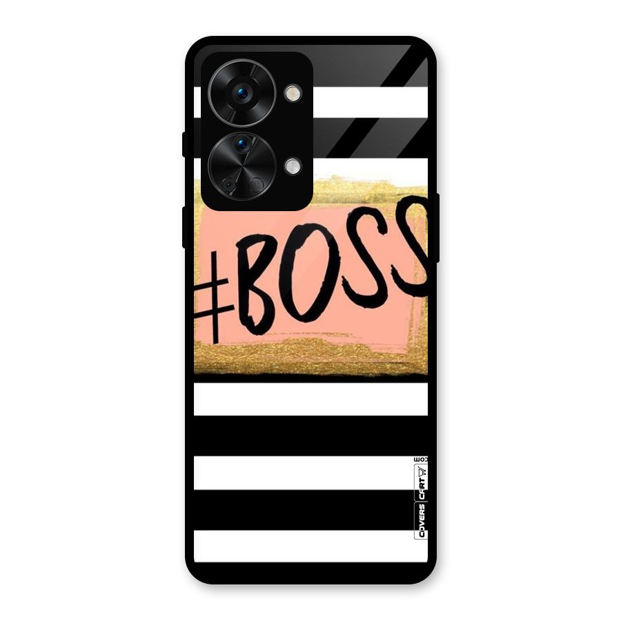 Boss Stripes Glass Back Case for OnePlus Nord 2T