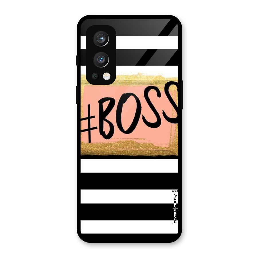 Boss Stripes Glass Back Case for OnePlus Nord 2 5G