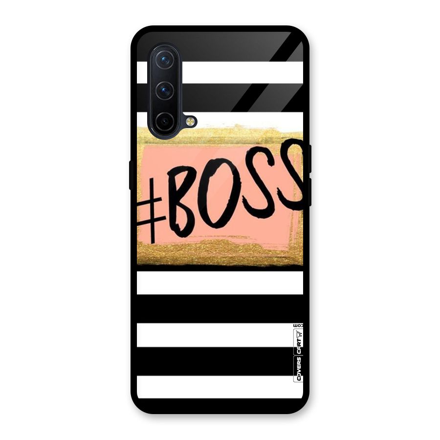 Boss Stripes Glass Back Case for OnePlus Nord CE 5G