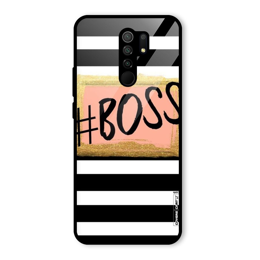 Boss Stripes Glass Back Case for Poco M2