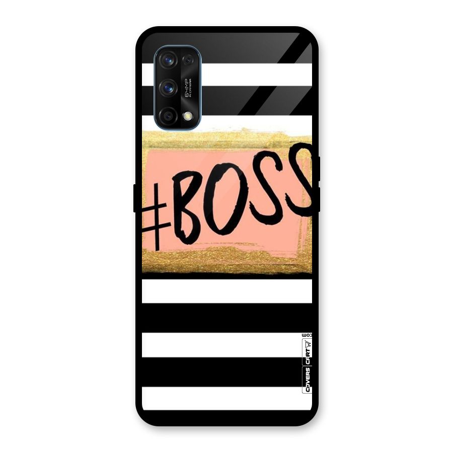 Boss Stripes Glass Back Case for Realme 7 Pro