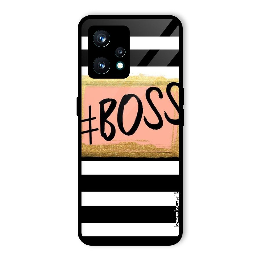 Boss Stripes Glass Back Case for Realme 9 Pro Plus 5G