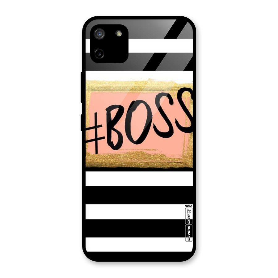 Boss Stripes Glass Back Case for Realme C11