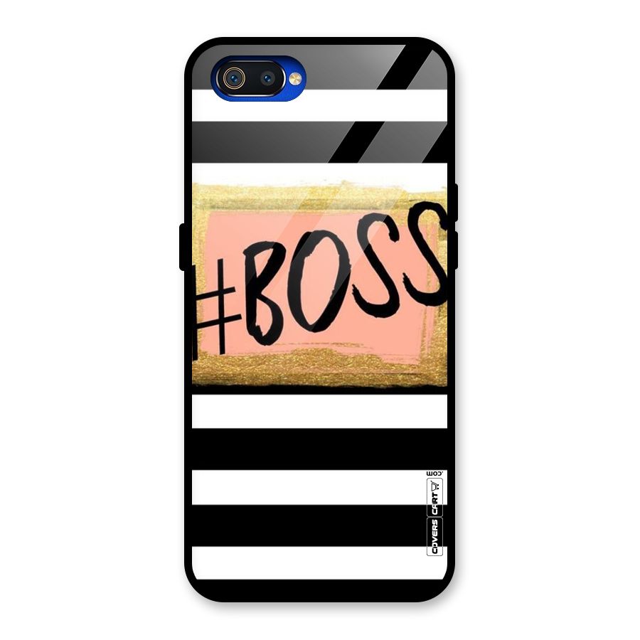 Boss Stripes Glass Back Case for Realme C2