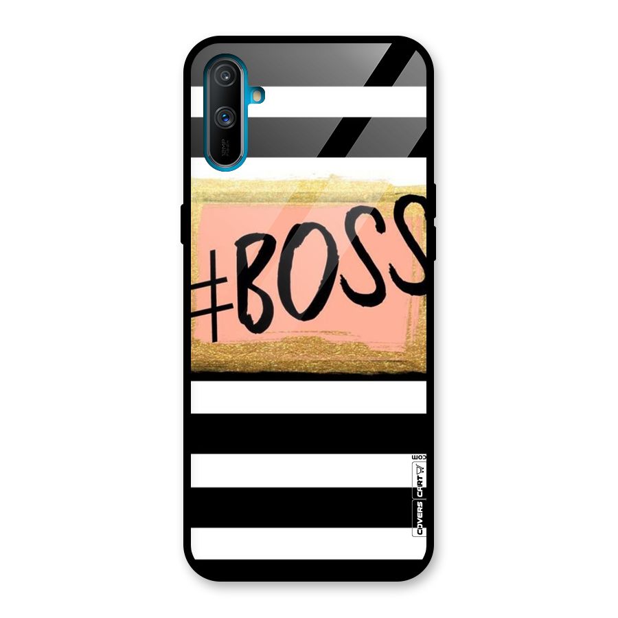 Boss Stripes Glass Back Case for Realme C3