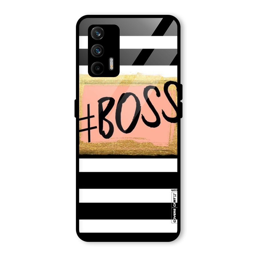 Boss Stripes Glass Back Case for Realme GT 5G