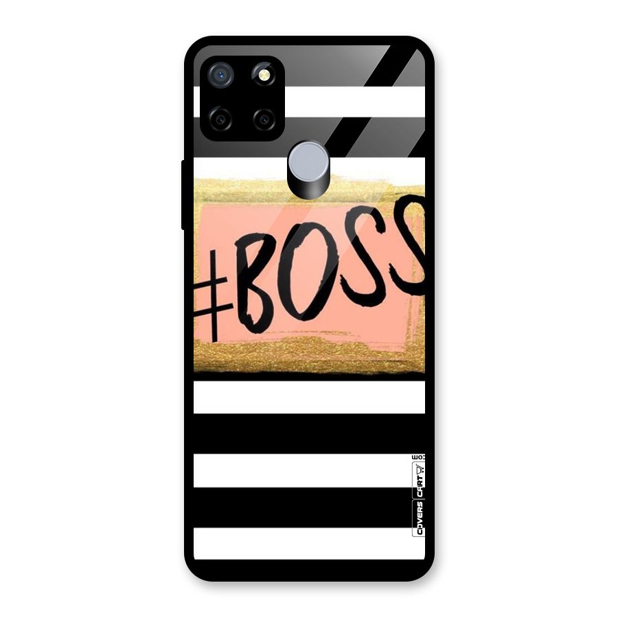 Boss Stripes Glass Back Case for Realme Narzo 20