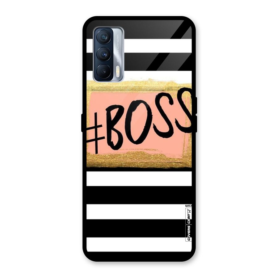 Boss Stripes Glass Back Case for Realme X7