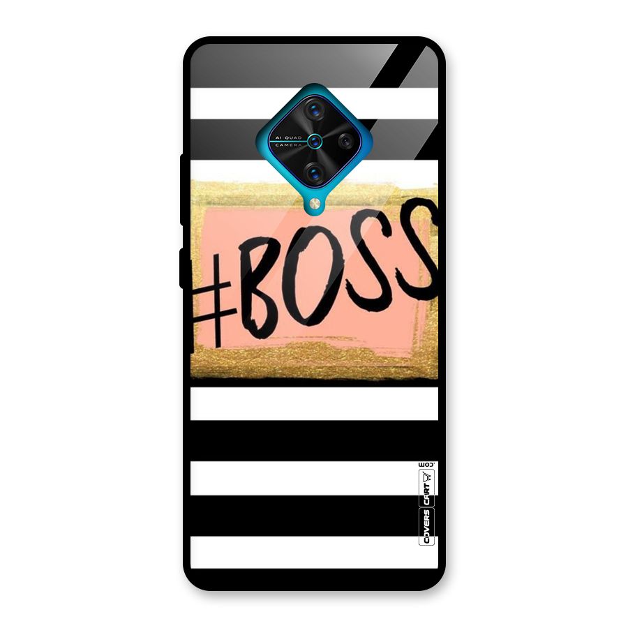 Boss Stripes Glass Back Case for Vivo S1 Pro