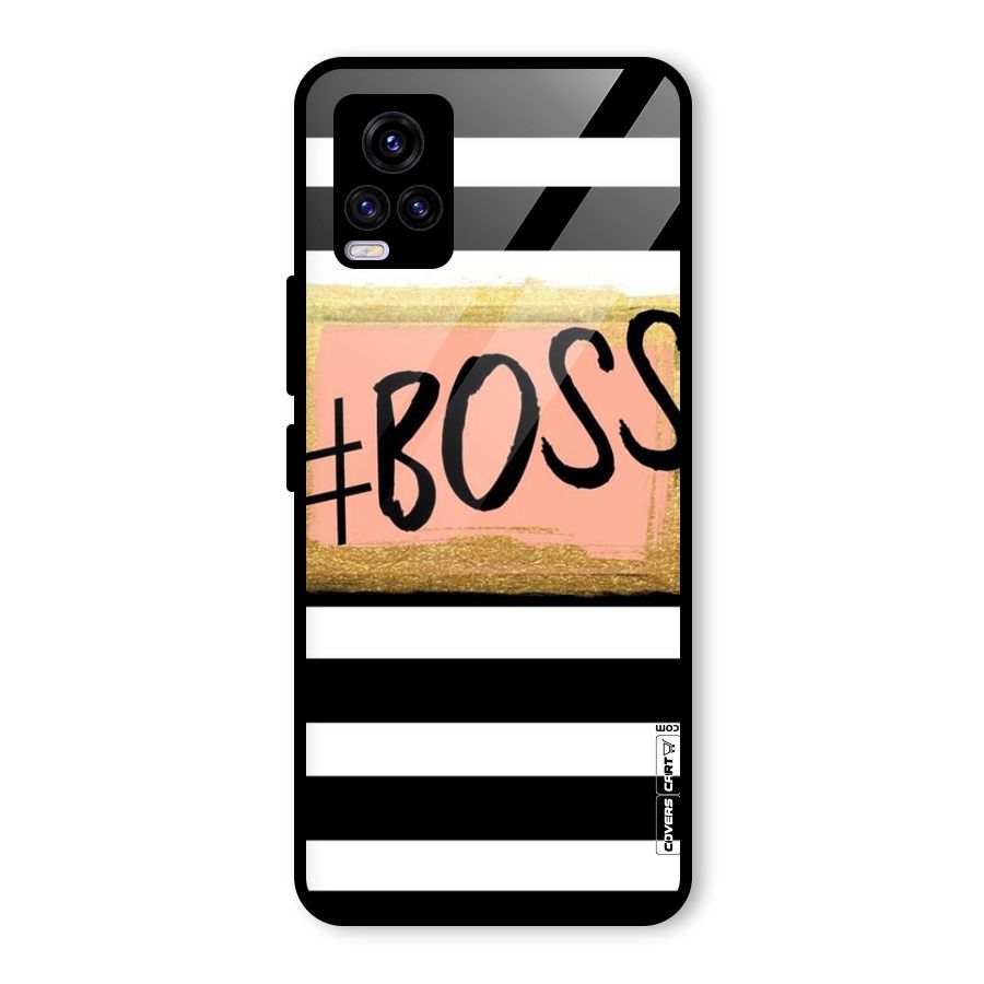 Boss Stripes Glass Back Case for Vivo V20