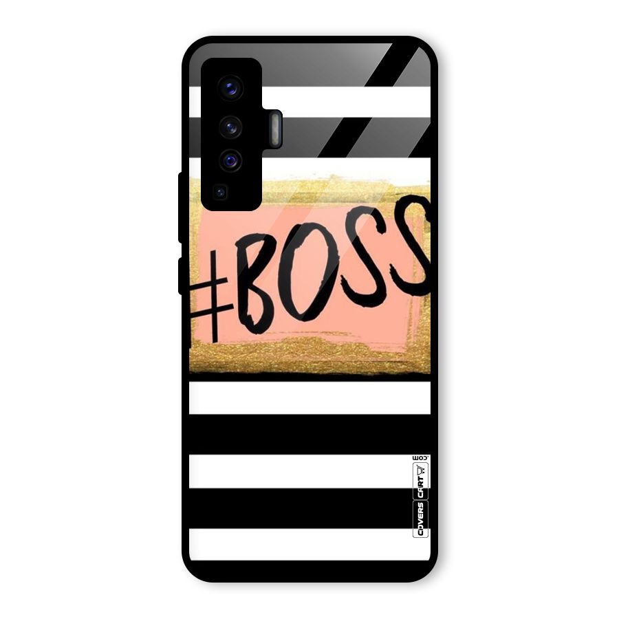 Boss Stripes Glass Back Case for Vivo X50