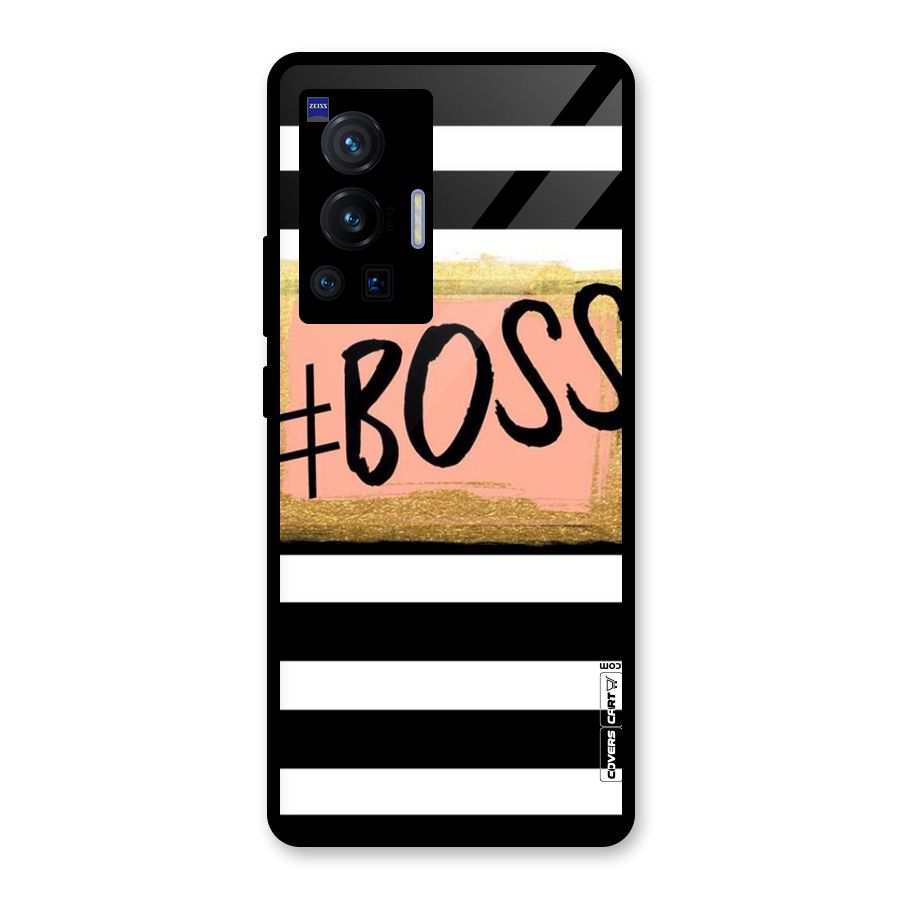 Boss Stripes Glass Back Case for Vivo X70 Pro