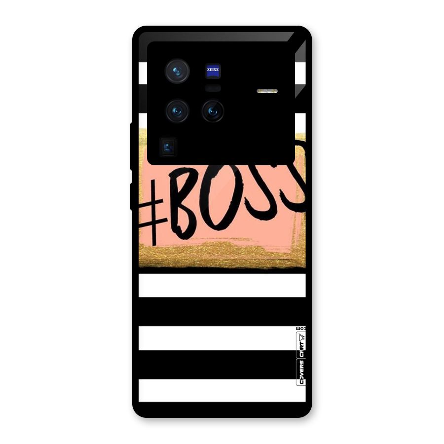 Boss Stripes Glass Back Case for Vivo X80 Pro