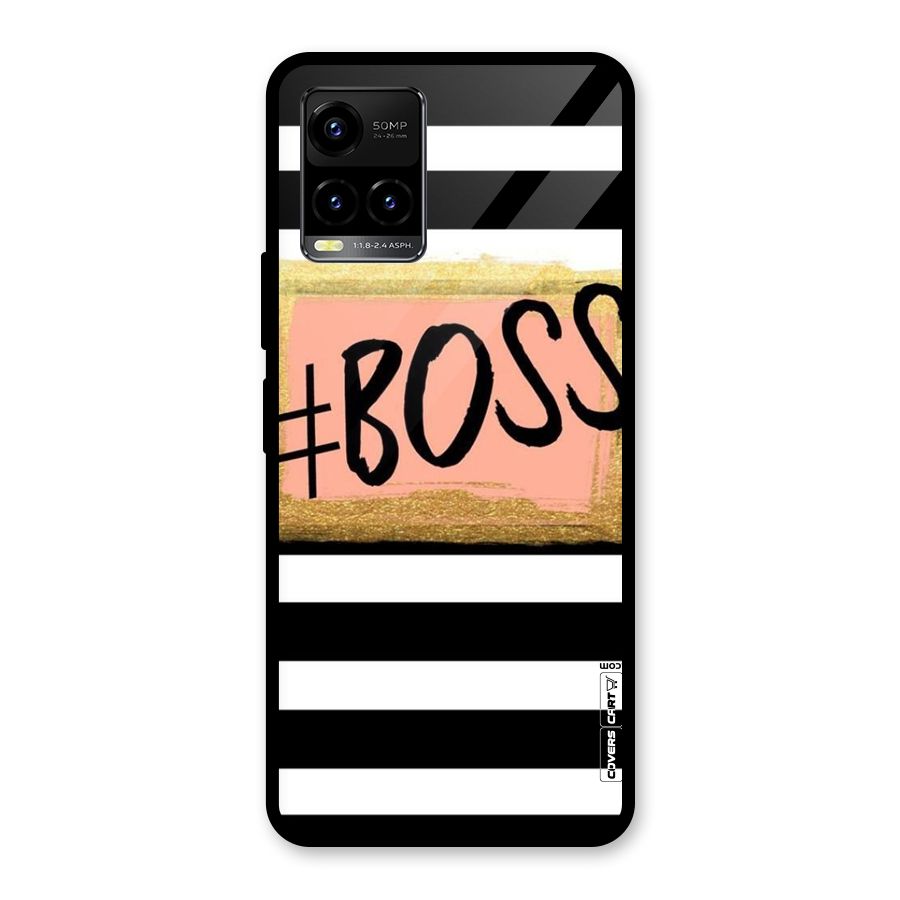 Boss Stripes Glass Back Case for Vivo Y21T