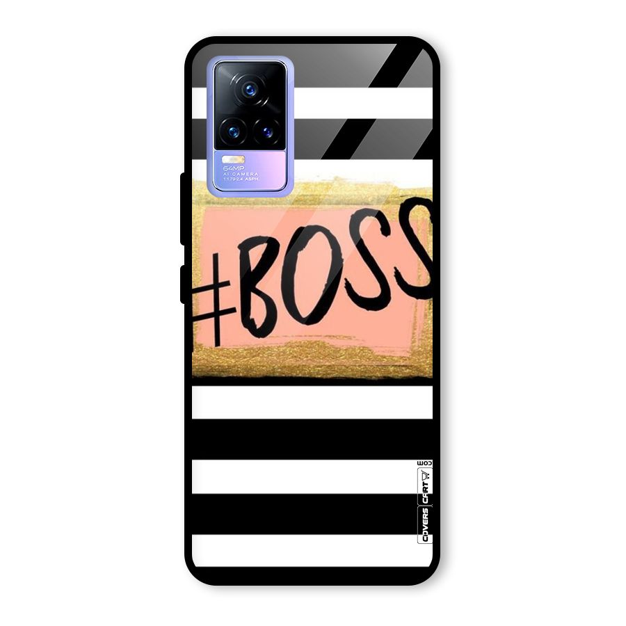 Boss Stripes Glass Back Case for Vivo Y73