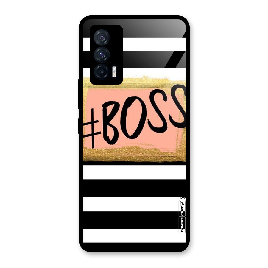Boss Stripes Glass Back Case for Vivo iQOO 7 5G