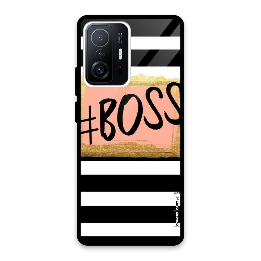 Boss Stripes Glass Back Case for Xiaomi 11T Pro