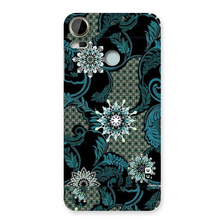 Bottle Green Floral Back Case for Desire 10 Pro