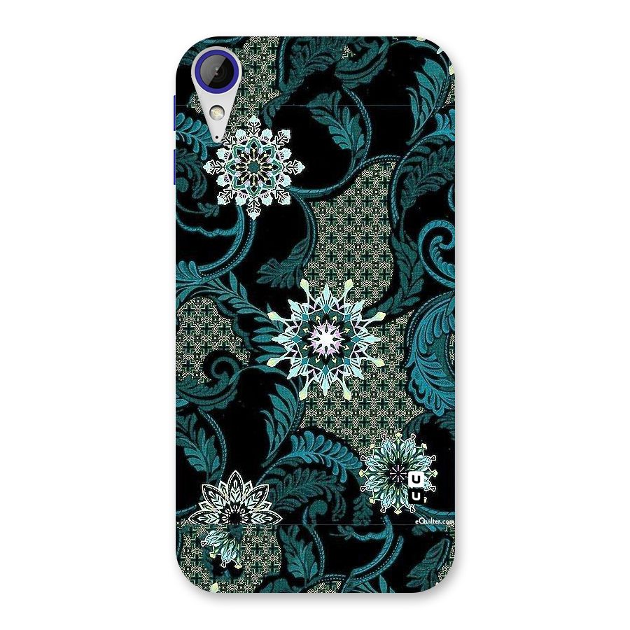 Bottle Green Floral Back Case for Desire 830