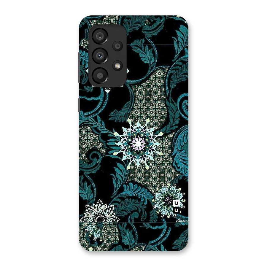 Bottle Green Floral Back Case for Galaxy A33 5G