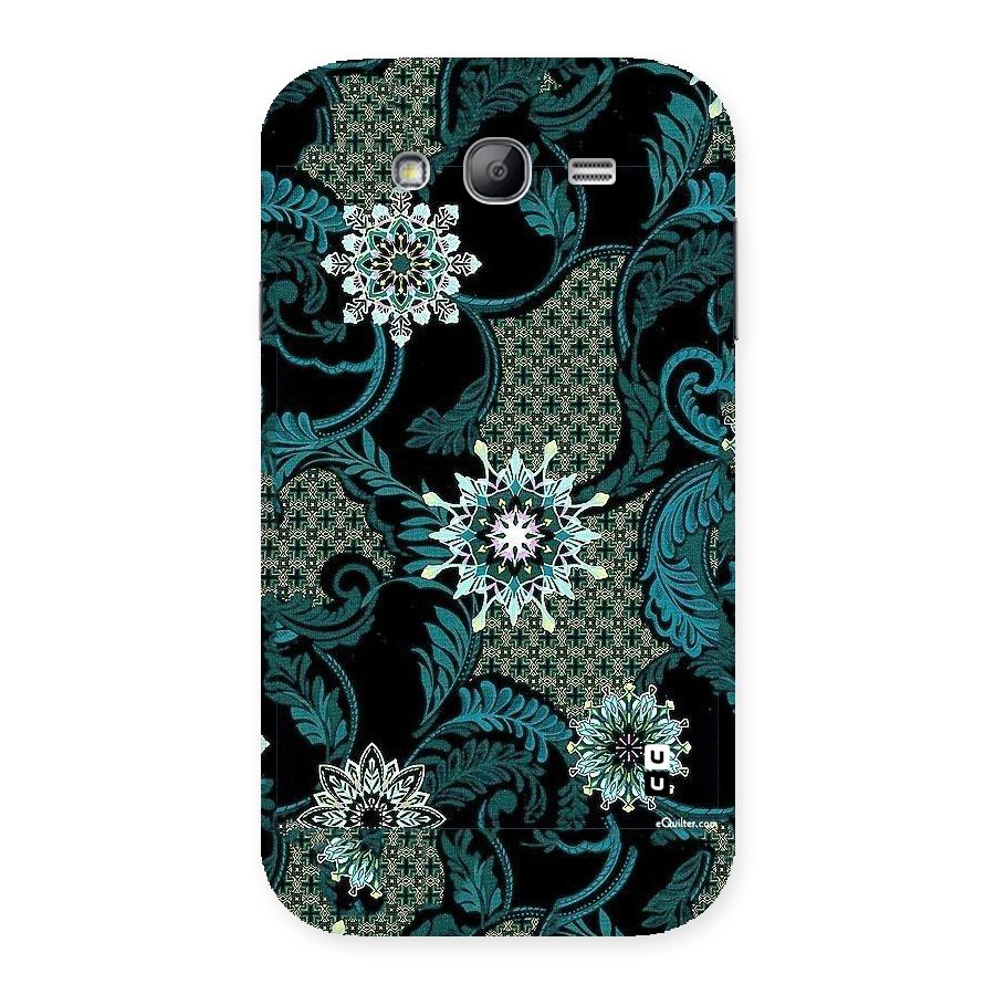 Bottle Green Floral Back Case for Galaxy Grand Neo