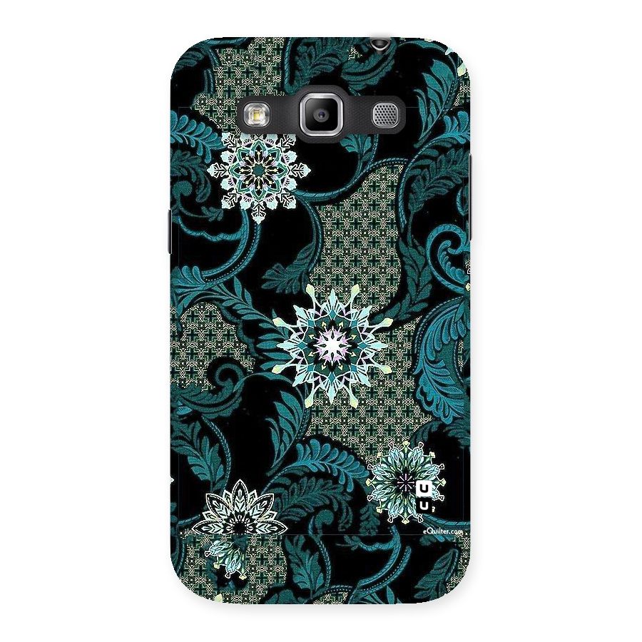 Bottle Green Floral Back Case for Galaxy Grand Quattro